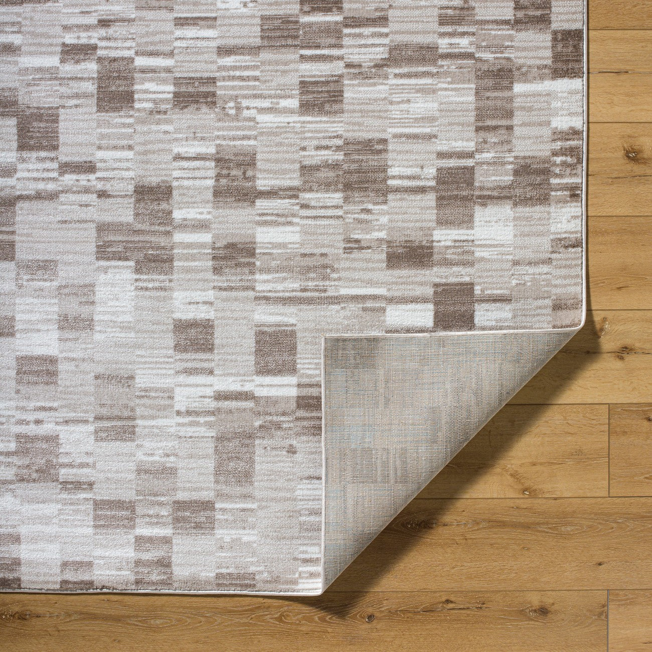ALIA Scandi Modern Dark Brown Area Rug Fold