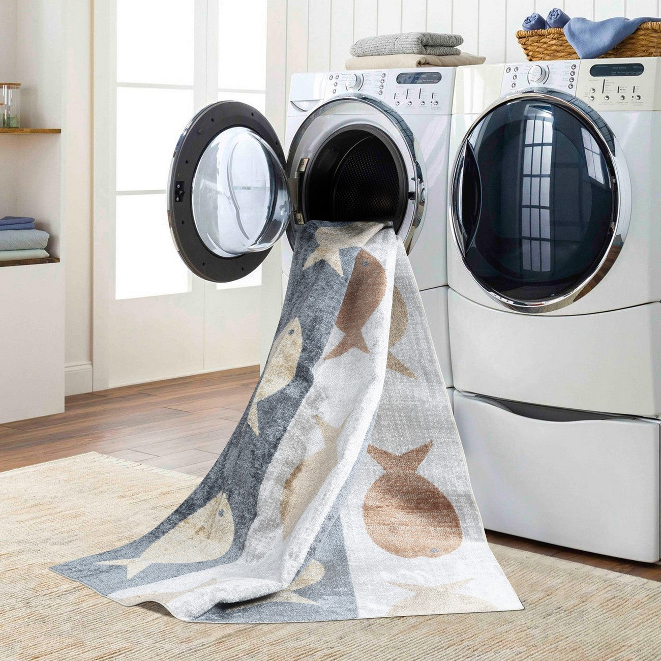 AQUAFIESTA Machine Washable Kids Room Rug Styleshot