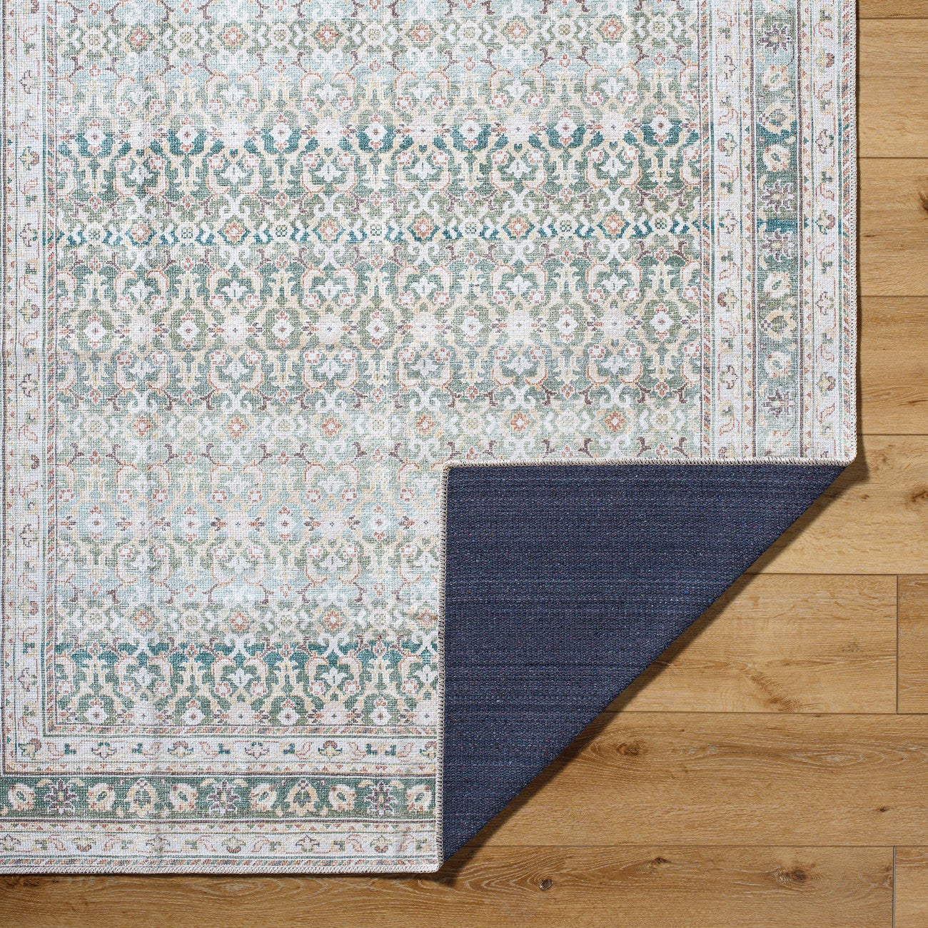 ARMITA Our PNW Home x Livabliss Machine Washable Oriental Boho Olive Area Rug