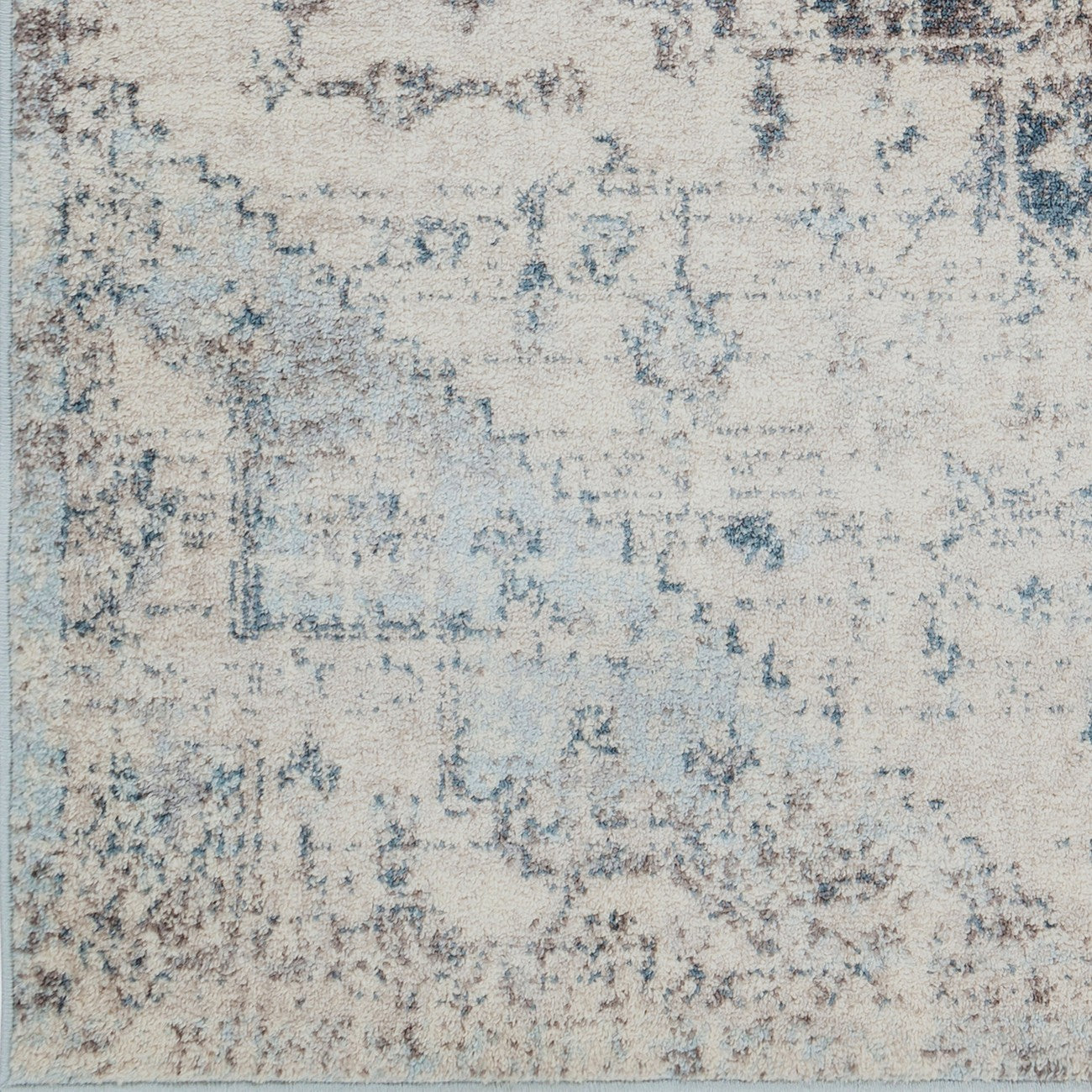 LYA Vintage Traditional Oriental Boho Ivory Area Rug Swatch