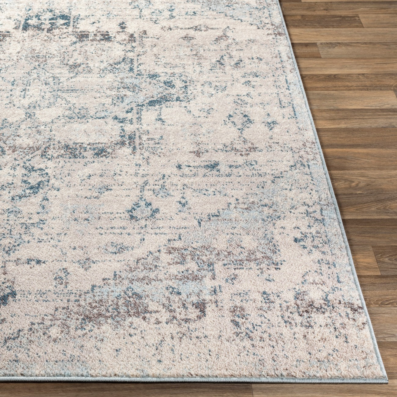 LYA Vintage Traditional Oriental Boho Ivory Area Rug Front