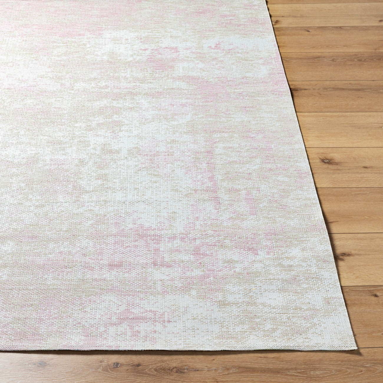 SHINO Indoor & Outdoor Coastal Light Beige Area Rug Front