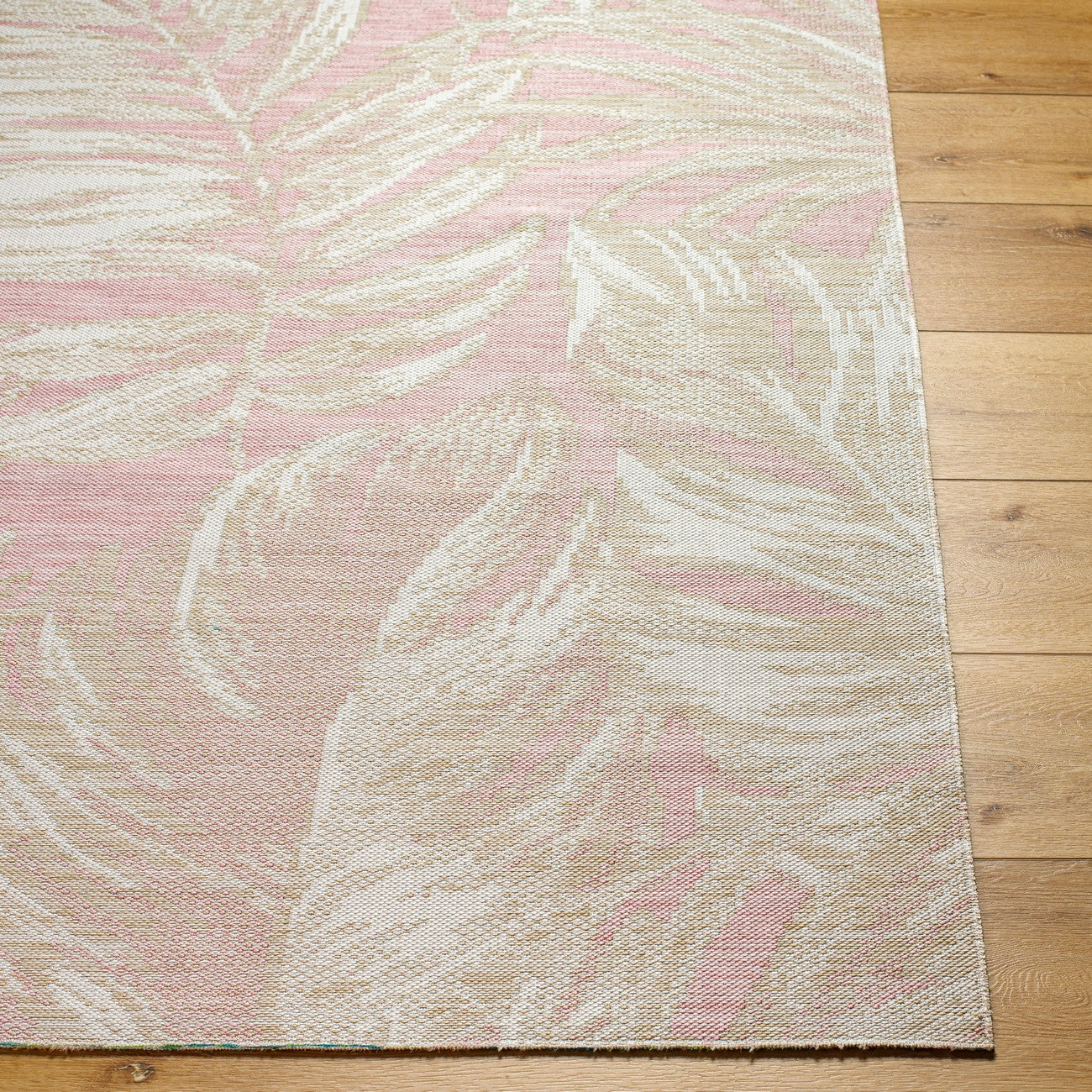 MIKKA Indoor & Outdoor Coastal Brick Area Rug Front