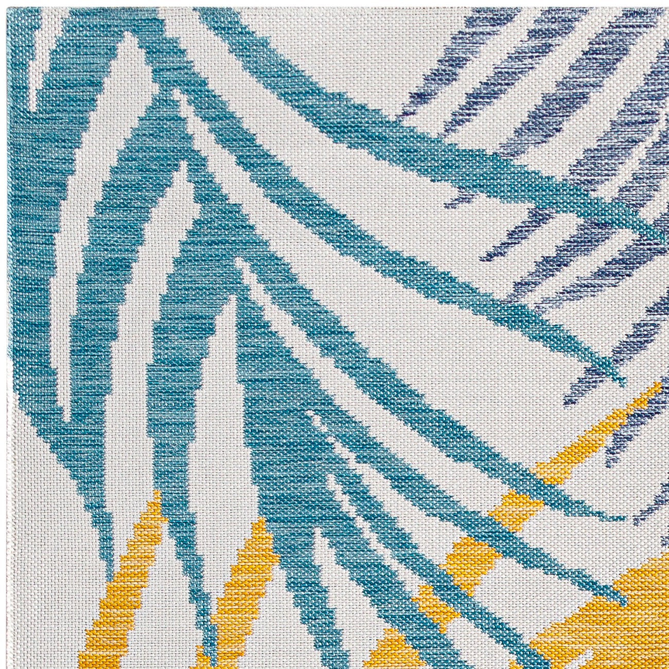 MOUNA Indoor & Outdoor Coastal Light Grey Area Rug
