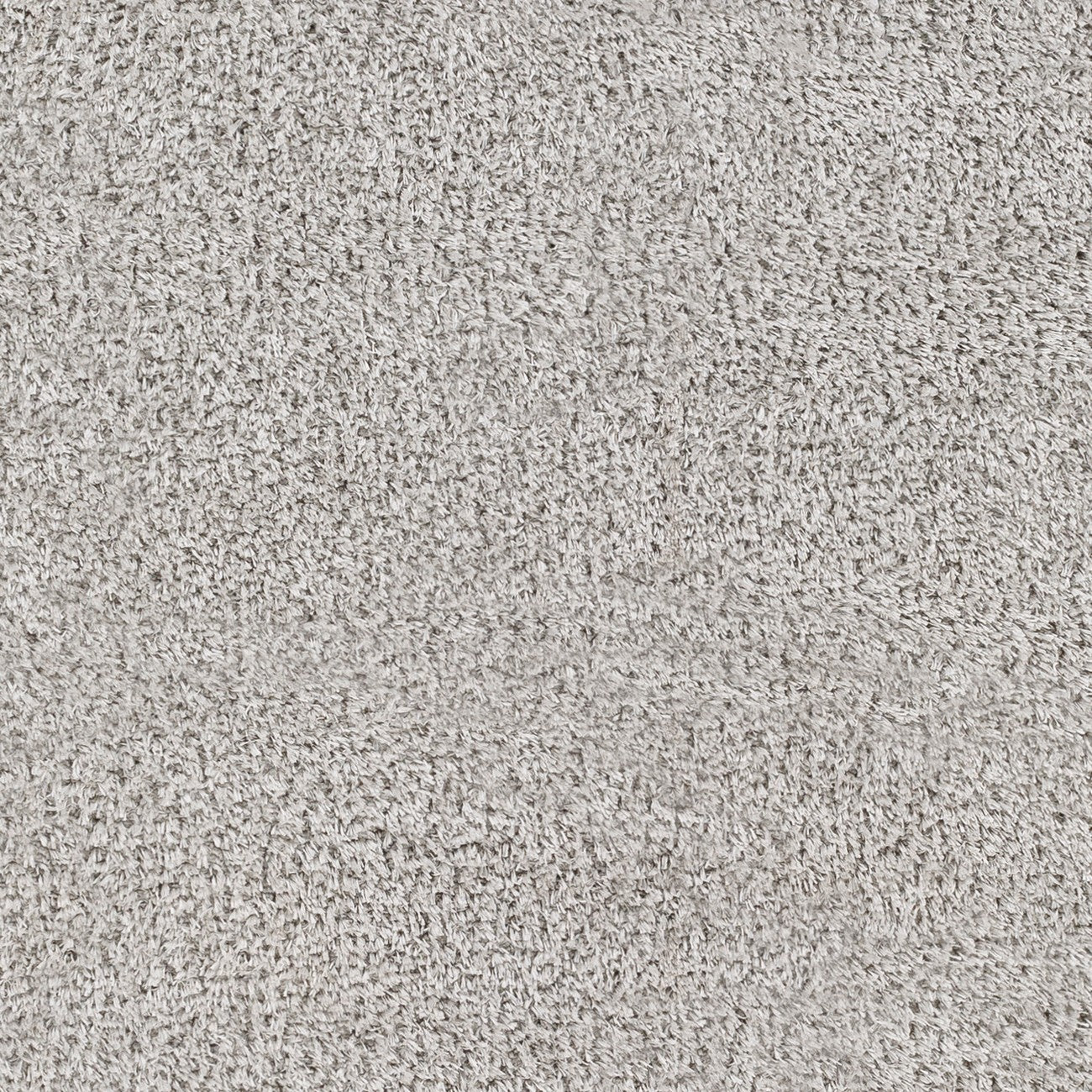 CLAIRE Round Shaggy Solid Color Plush Pile Grey Area Rug Swatch