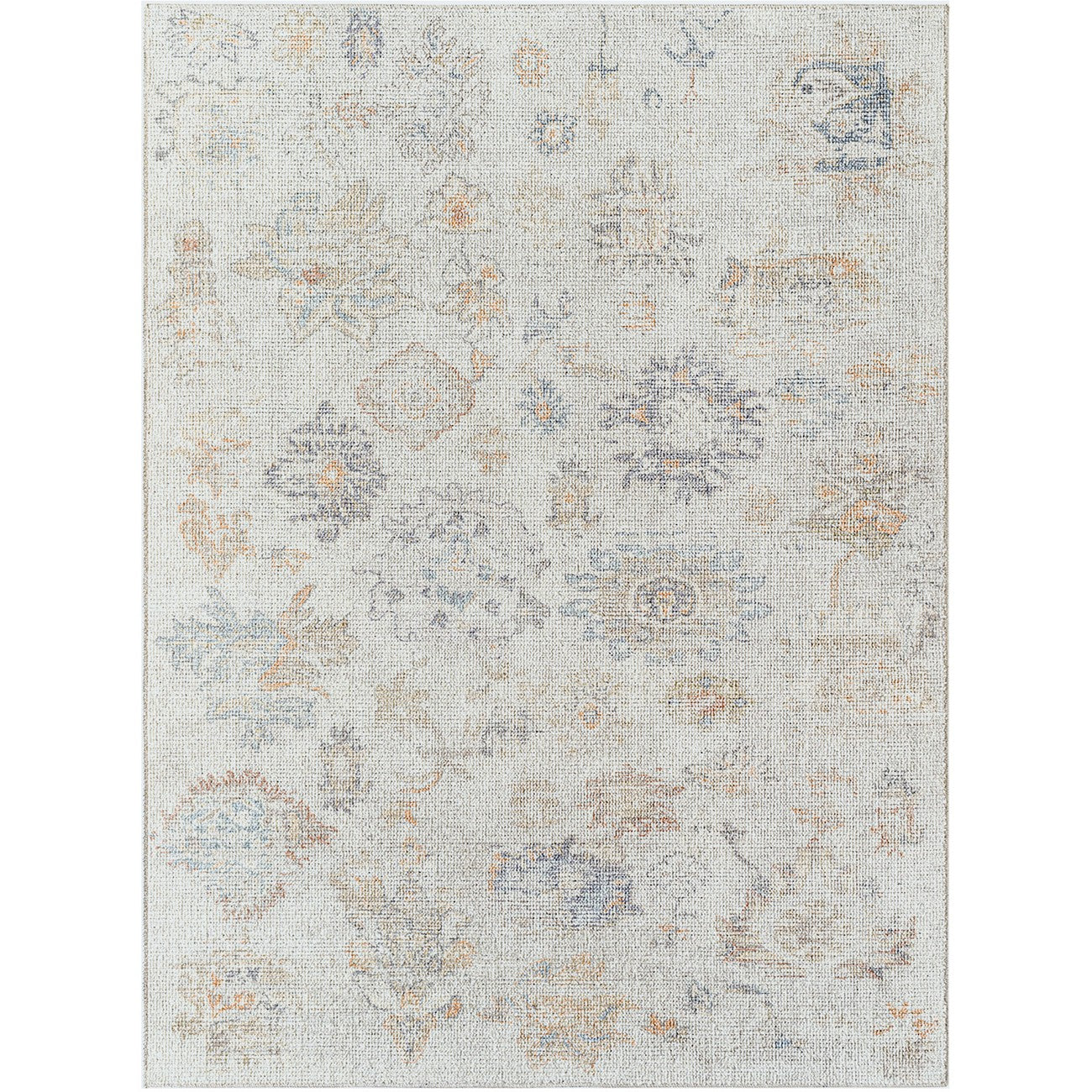 ELISA Our PNW Home x Livabliss Vintage Oriental Boho Light Brown Area Rug Flat