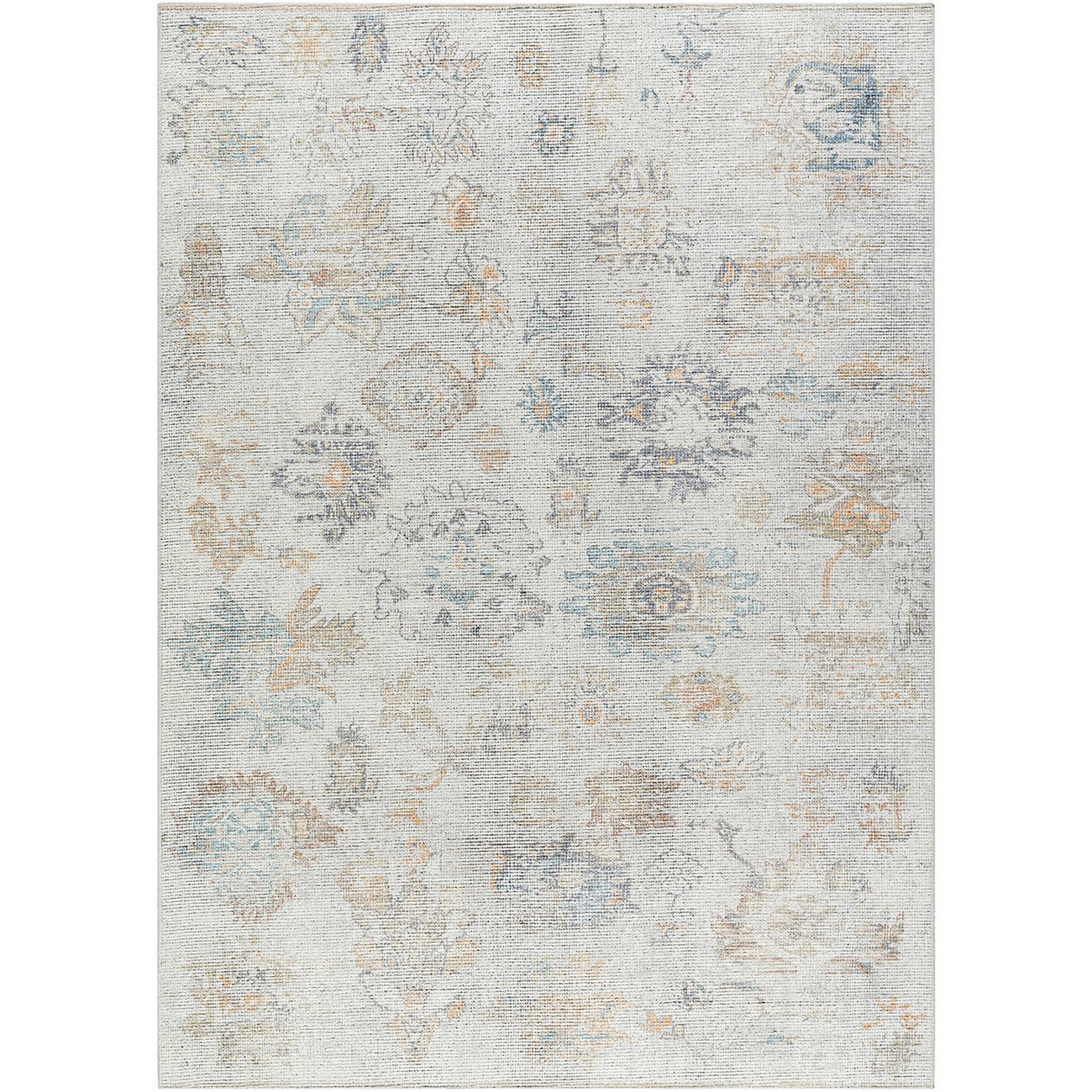 ELISA Our PNW Home x Livabliss Vintage Oriental Boho Light Brown Area Rug Flat