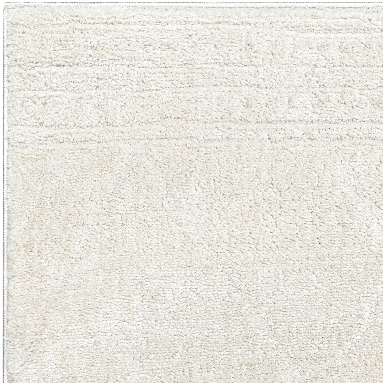 HANNAH Berber Modern High Pile Ivory/Off-White Area Rug Zoom