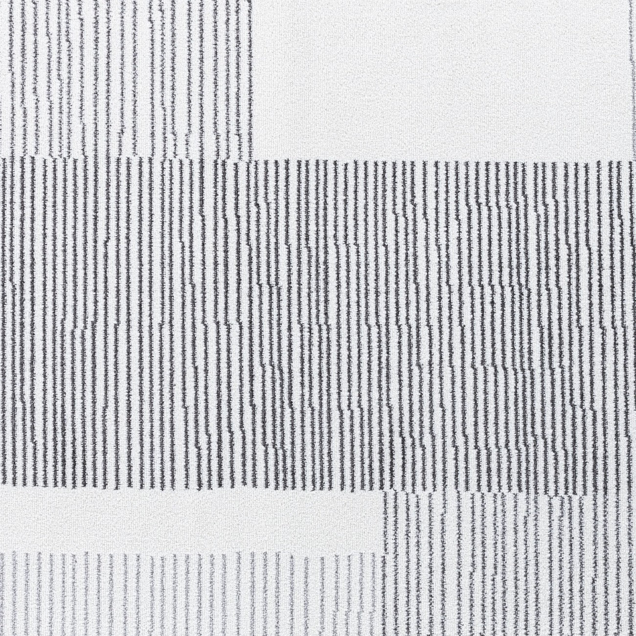 GINA Scandi Modern White/Grey Area Rug Swatch