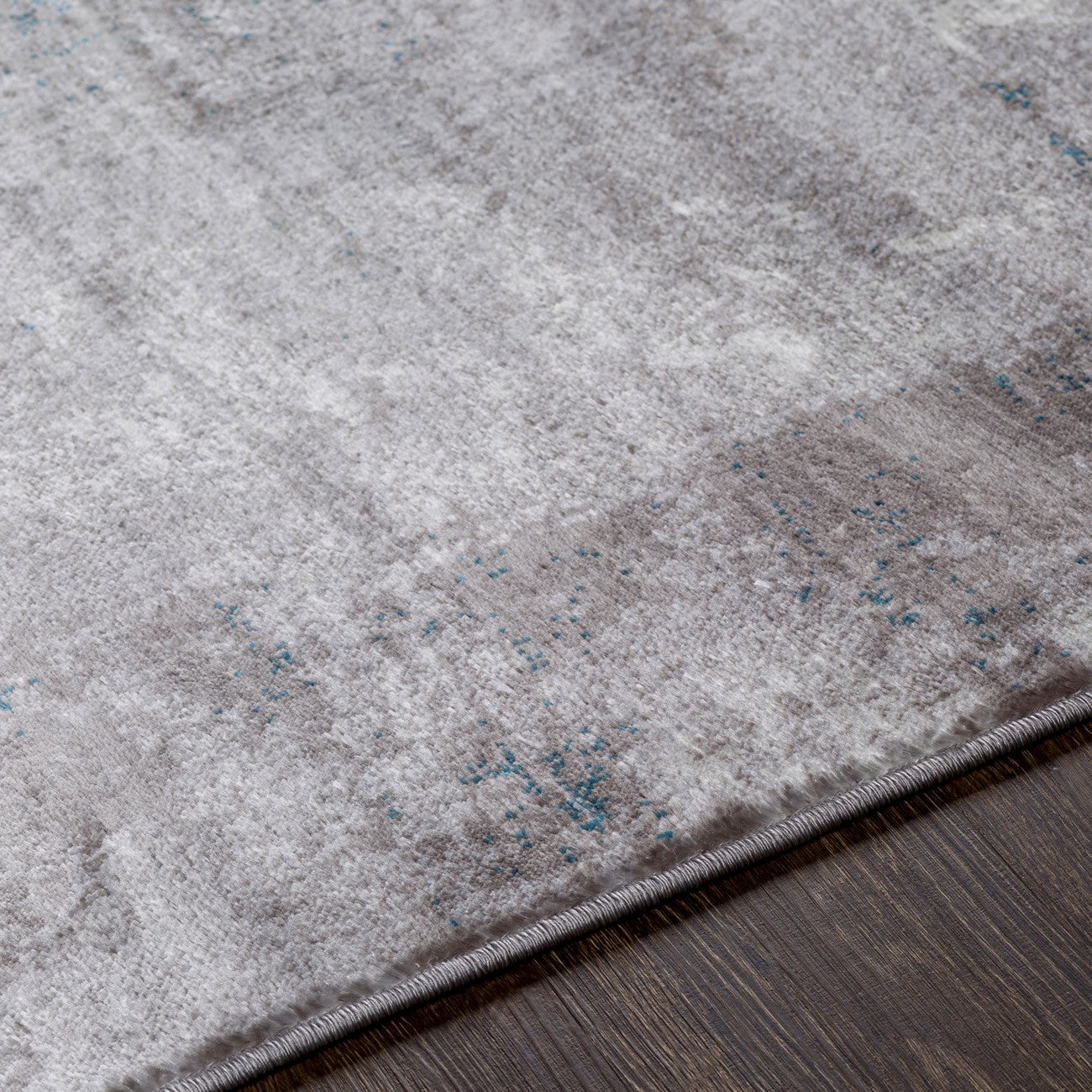 GIULIA Abstract Modern Marble Teal Area Rug Texture