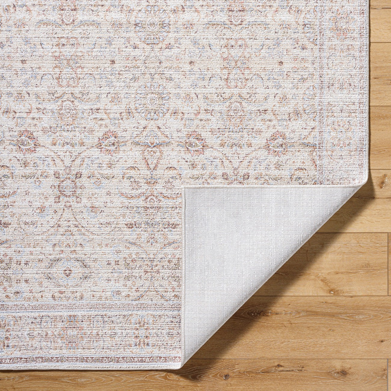 GOKILA Our PNW Home x Livabliss Vintage Traditional Oriental Boho Rust Area Rug Fold