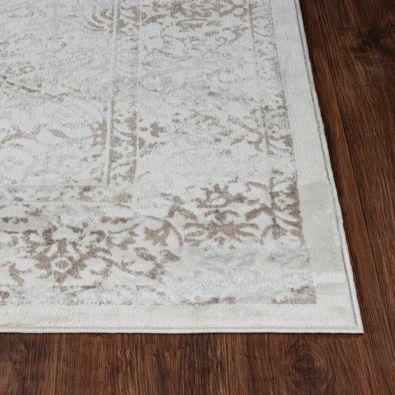 HAZEL Vintage Traditional Oriental Boho Tan/Ivory Area Rug