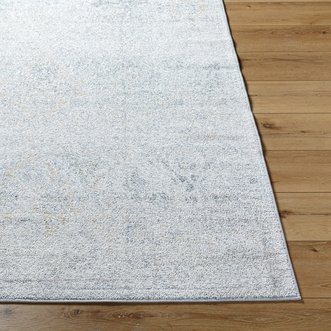 INES Vintage Oriental Boho Medium Grey Area Rug Front