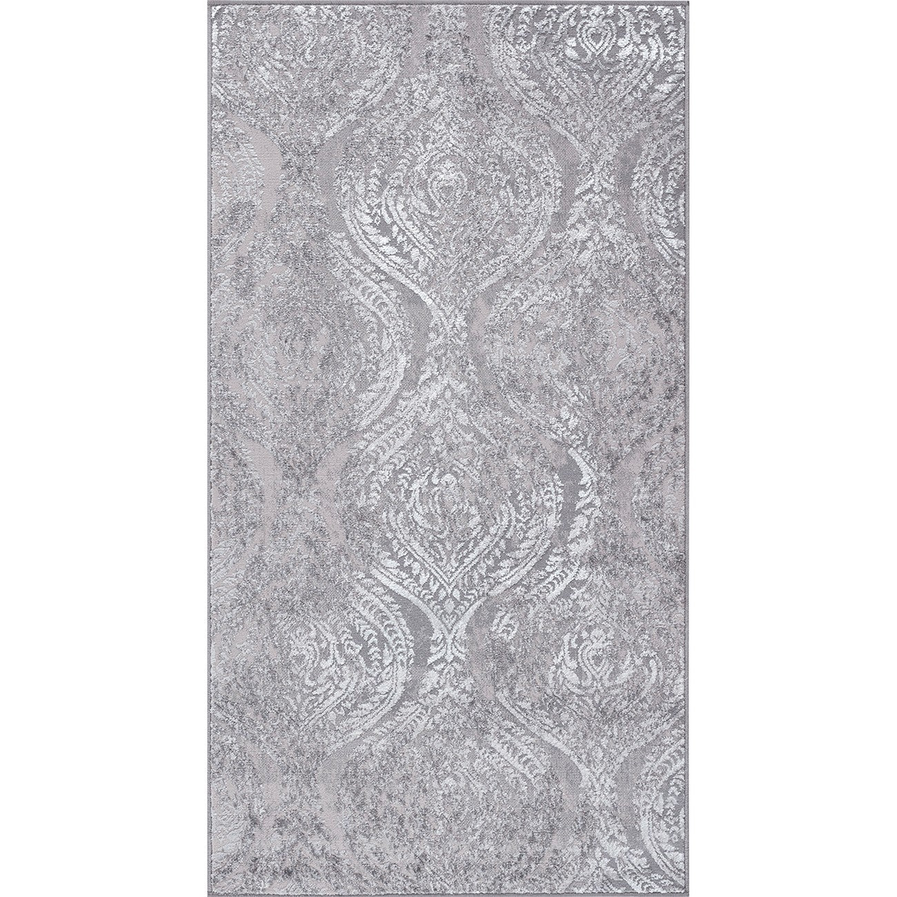 INGRID Vintage Traditional Oriental Boho Beige/White Area Rug Flat