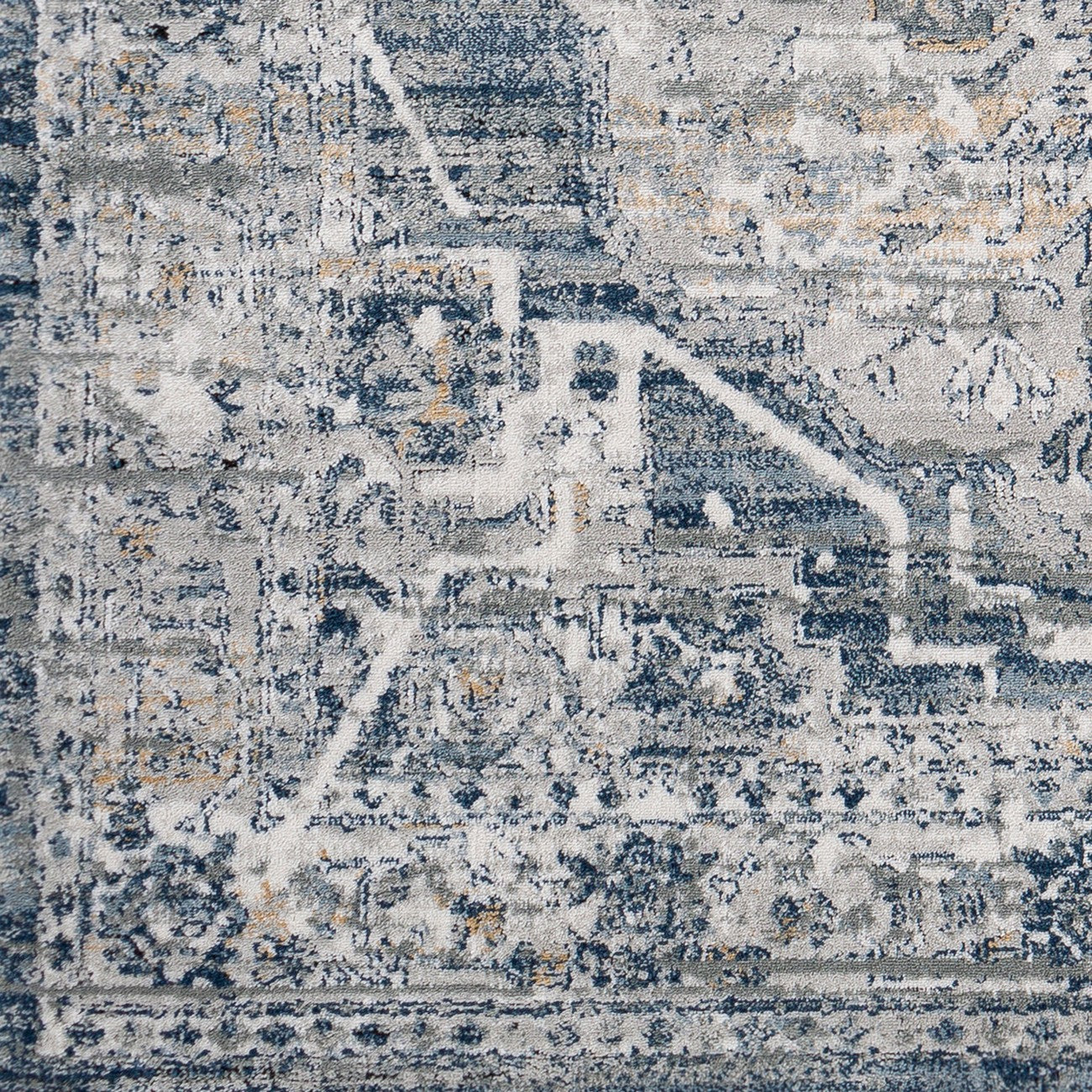 ISABELLA Vintage Traditional Oriental Boho Medium Grey Area Rug Swatch