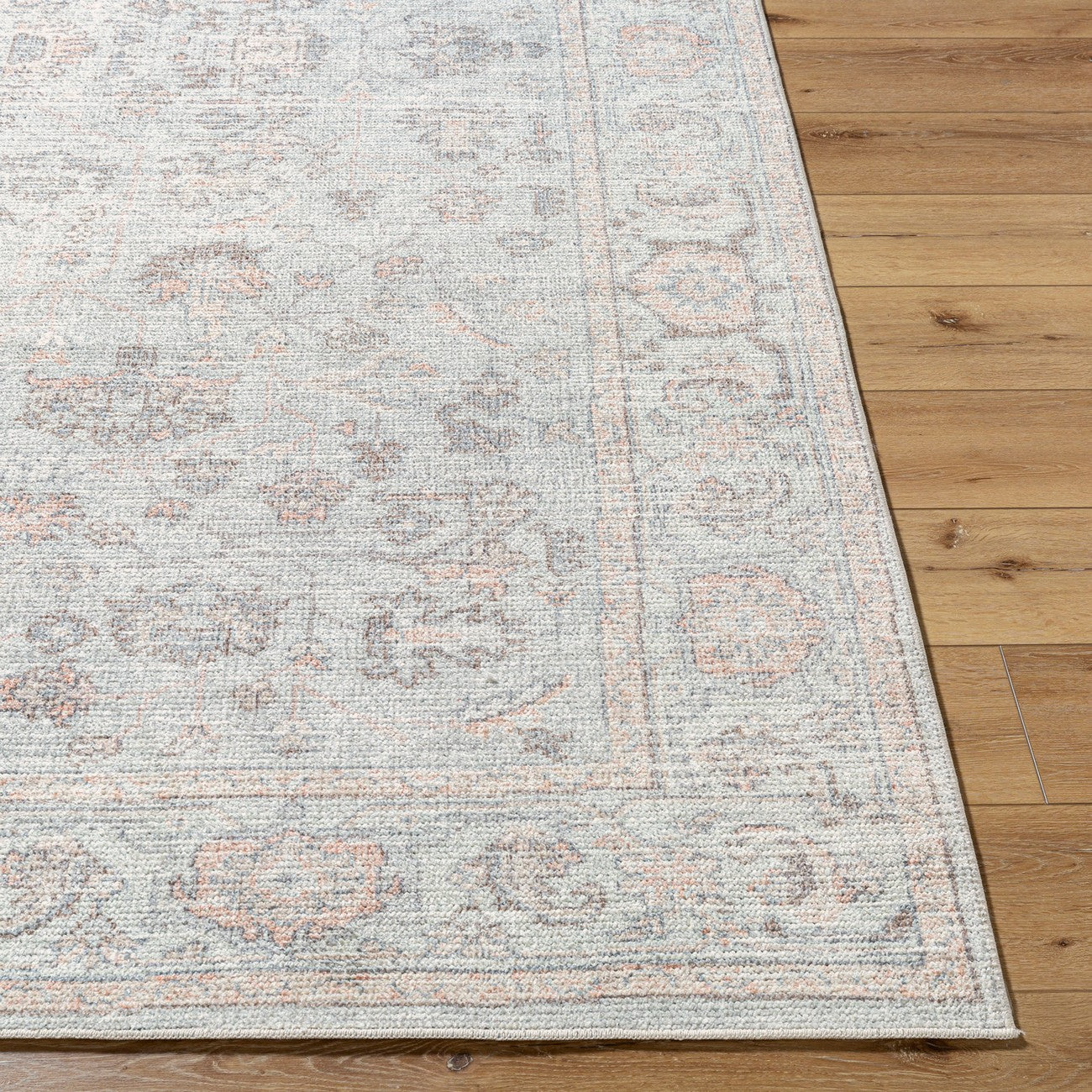 LOUISA Our PNW Home x Livabliss Vintage Oriental Boho Grey/Tan Area Rug