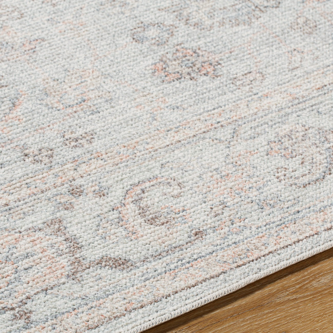 LOUISA Our PNW Home x Livabliss Vintage Oriental Boho Grey/Tan Area Rug