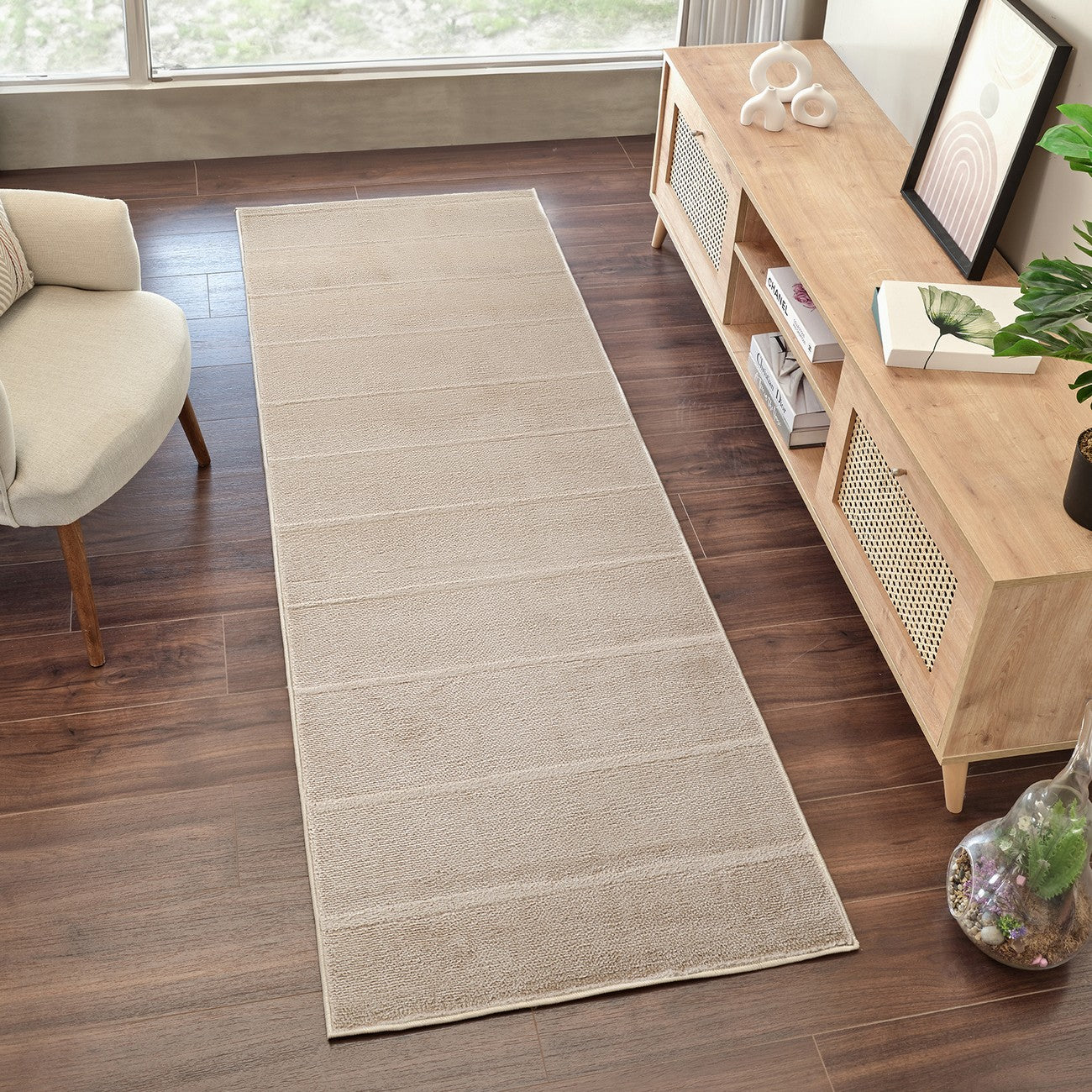 LUCIA Our PNW Home x Livabliss Scandi High Pile 2302 Ivory Area Rug Roomscene