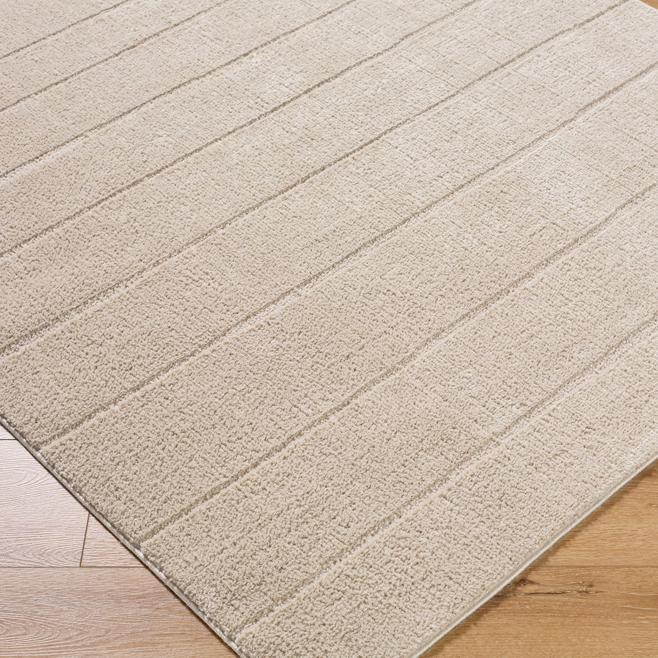 LUCIA Our PNW Home x Livabliss Scandi High Pile 2302 Ivory Area Rug Corner