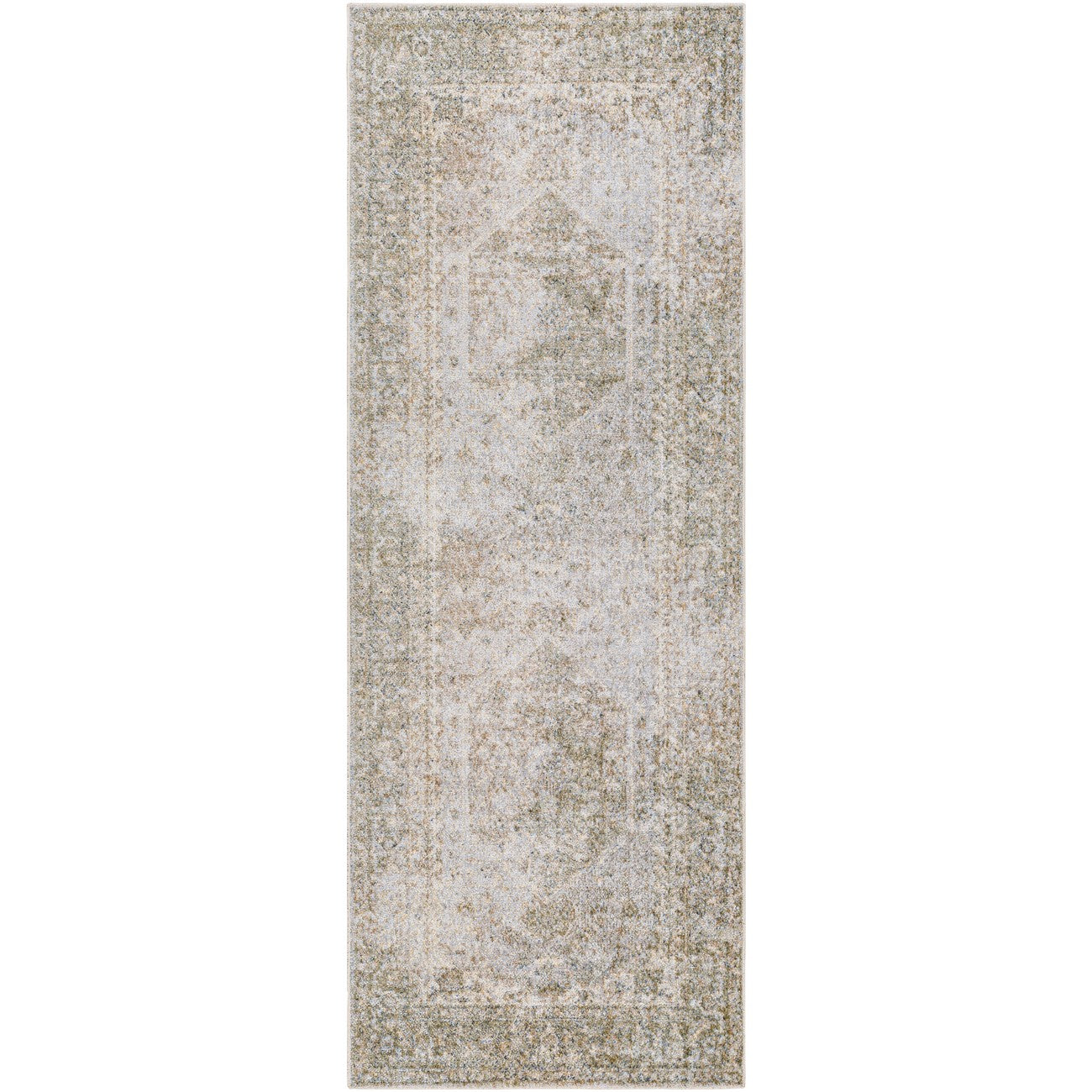 BOKA Machine Washable Traditional Boho Camel Area Rug Flat