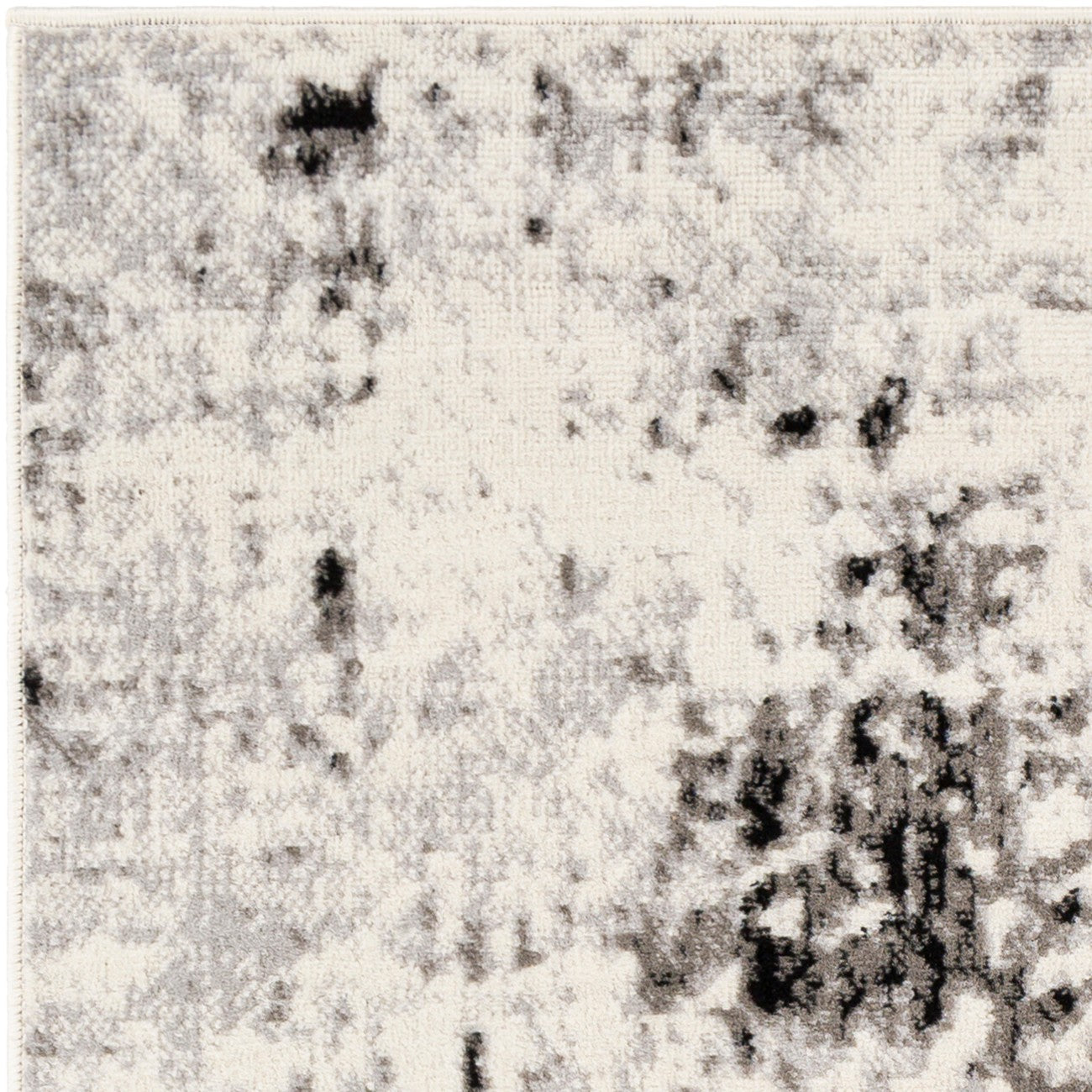 NATALIA Abstract Modern Marble Light Grey Area Rug Zoom