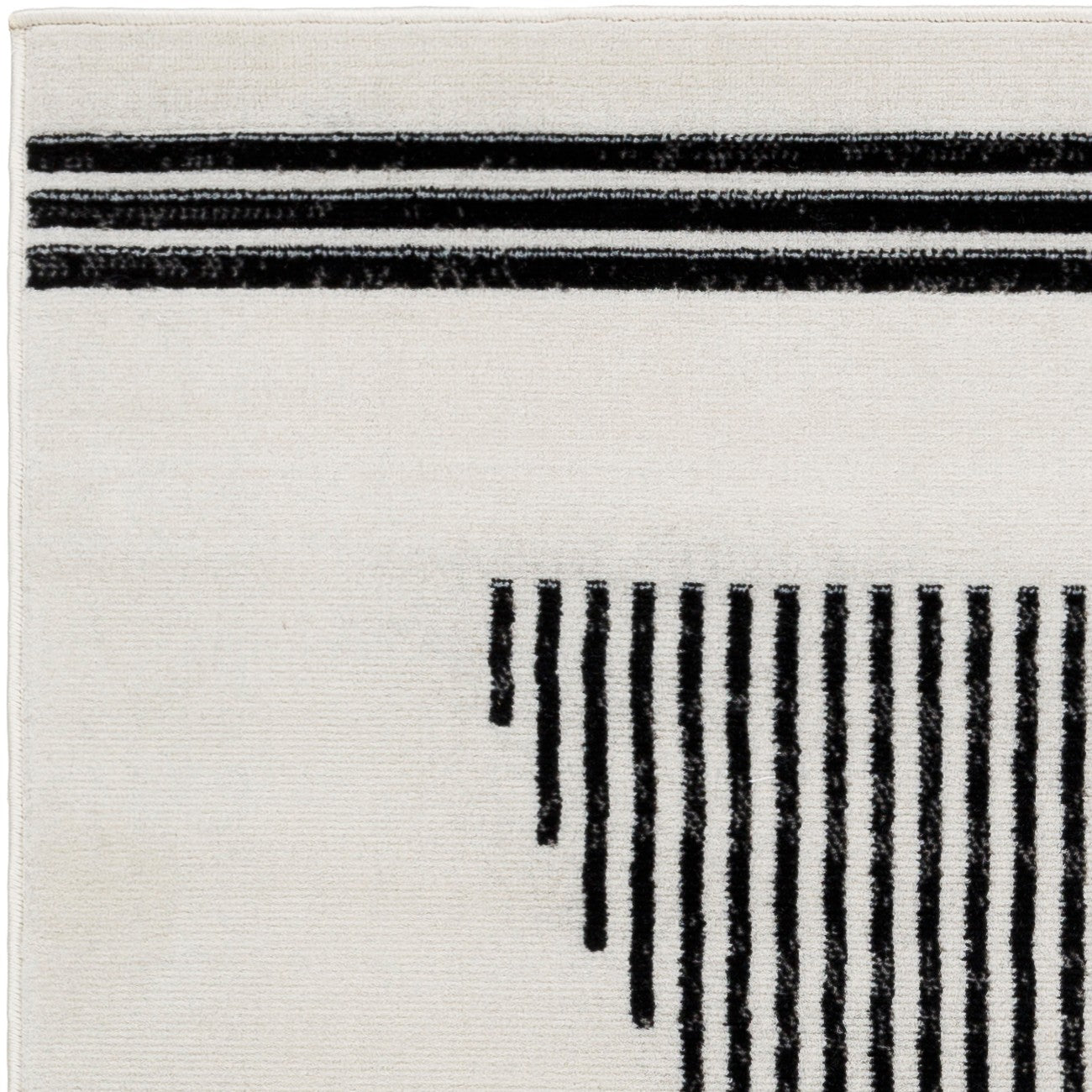 REILY Scandi Modern Black Area Rug Zoom