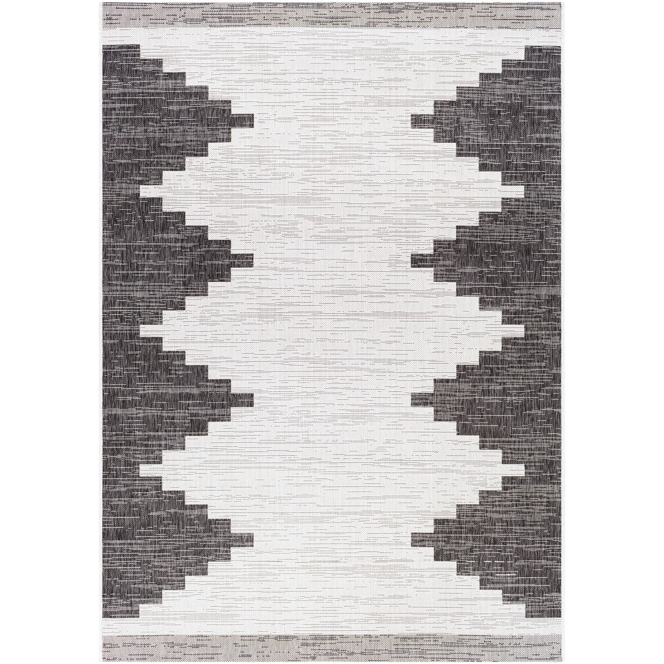 RUBAL Indoor & Outdoor Modern Black Area Rug