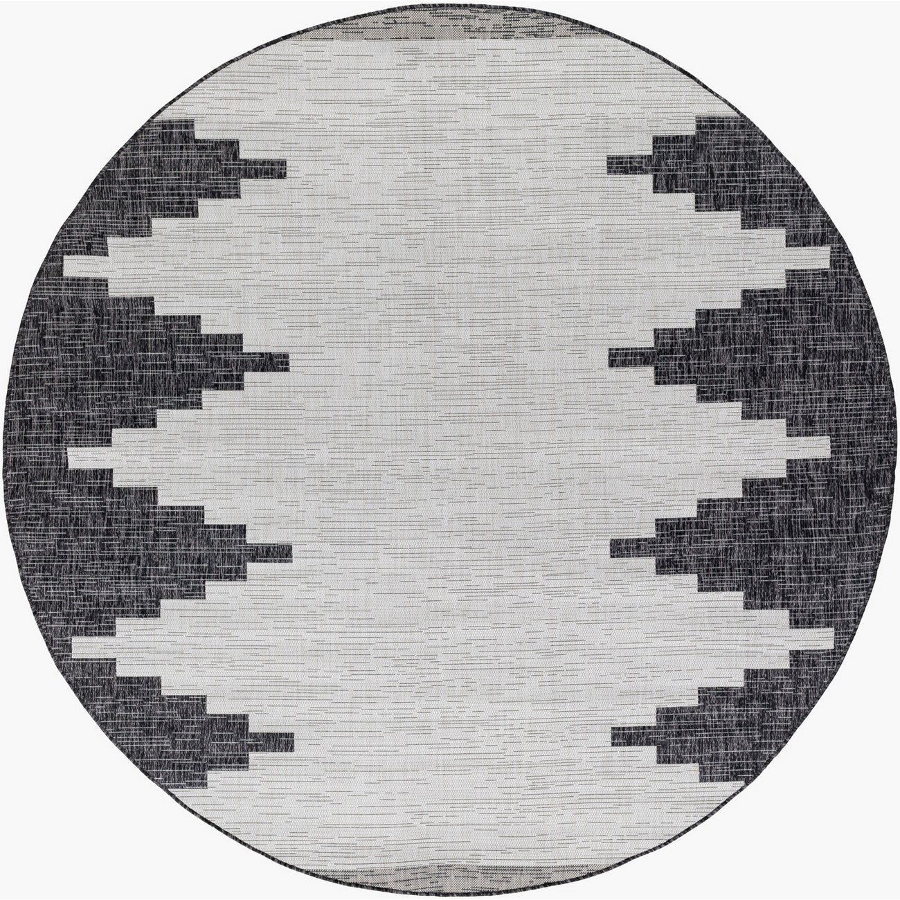 RUBAL Indoor & Outdoor Modern Black Area Rug