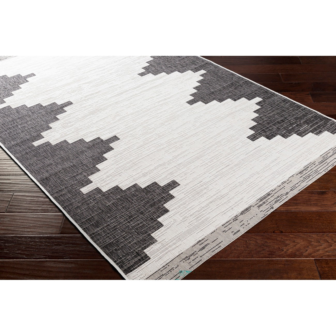 RUBAL Indoor & Outdoor Modern Black Area Rug