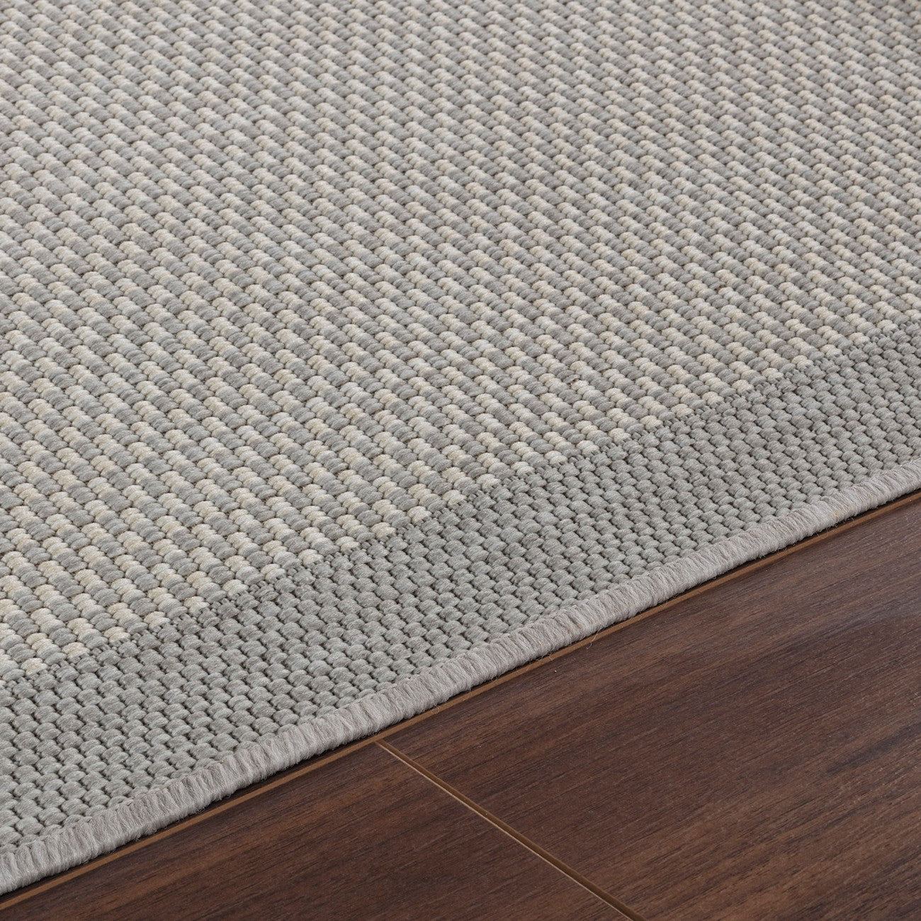 KACEY Indoor & Outdoor Modern Light Grey/Cream Area Rug Texture