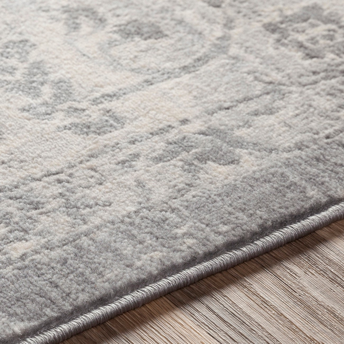 SAGE Vintage Traditional Oriental Boho Medium Grey Area Rug Texture