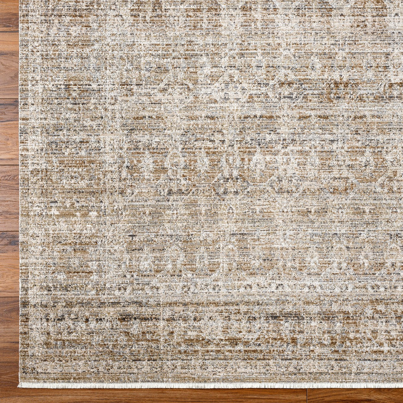 SANJANA Becki Owens x Livabliss Indoor & Outdoor Machine Washable Dark Sage Area Rug Overhead