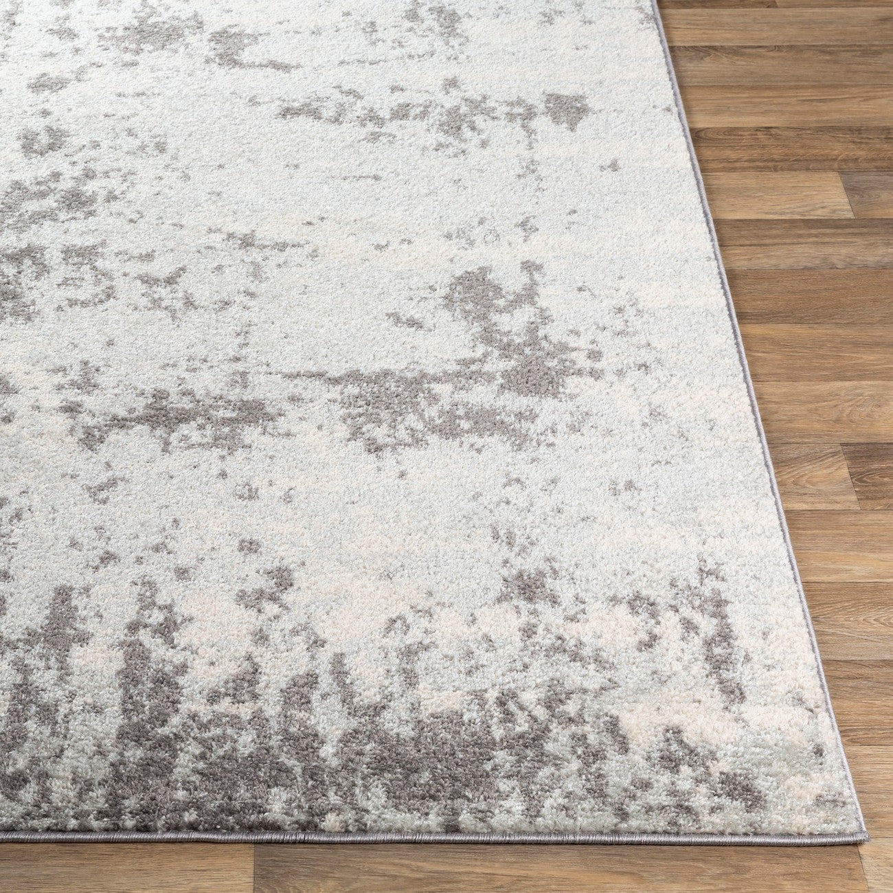 SARAH Abstract Modern Marble White Area Rug