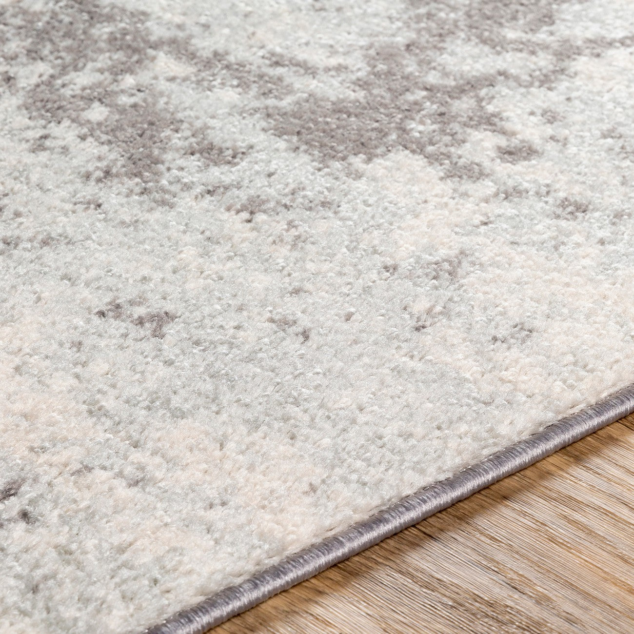 SARAH Abstract Modern Marble White Area Rug