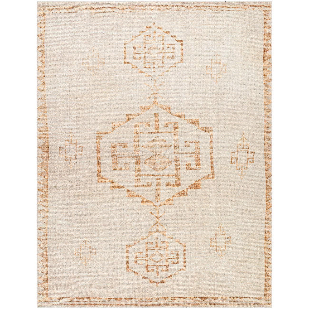 SUMAN Becki Owens x Livabliss Global Berber Apricot/Beige Area Rug Flat