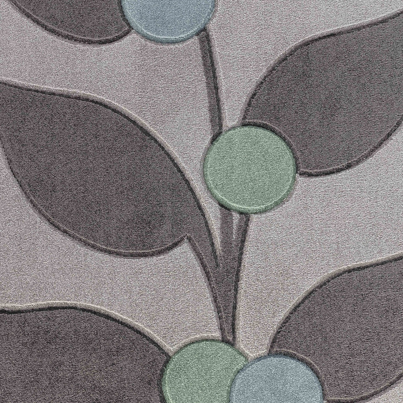 YURI Scandi Modern Grey Area Rug Swatch
