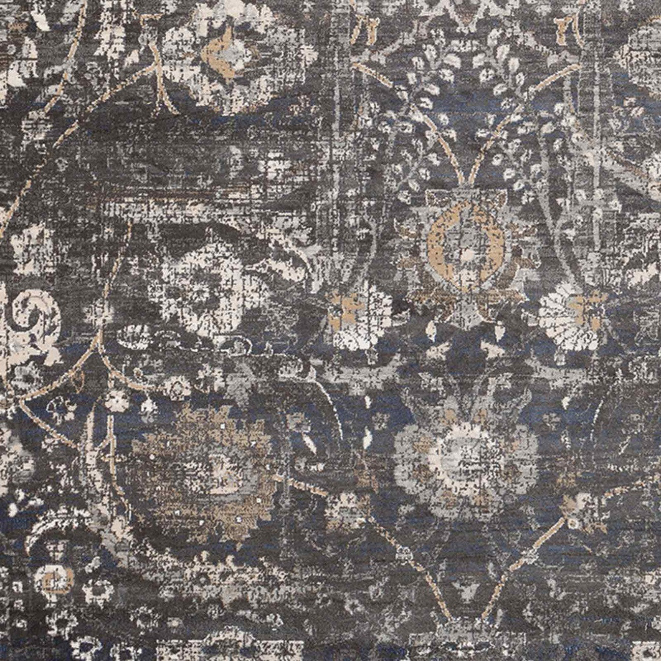 AARYA Vintage Oriental Boho Black Area Rug