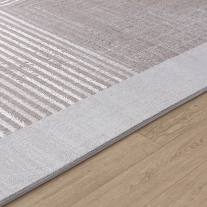 AITANA Scandi Modern Beige/White Area Rug Texture