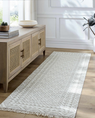 Albus Beige Wool Area Rug