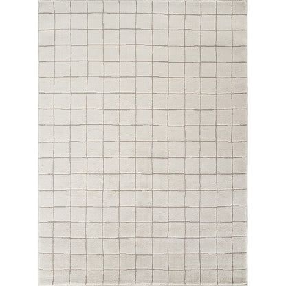 AMINA Our PNW Home x Livabliss Scandi High Pile Ivory Area Rug