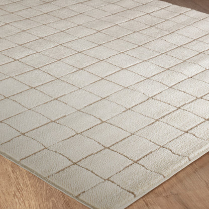 AMINA Our PNW Home x Livabliss Scandi High Pile Ivory Area Rug