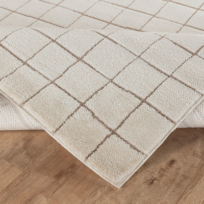 AMINA Our PNW Home x Livabliss Scandi High Pile Ivory Area Rug