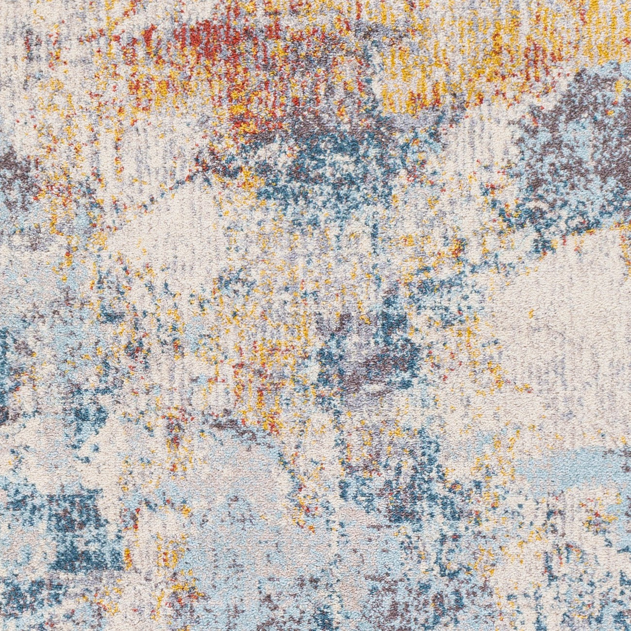 VALERIE Abstract Modern Marble Dark Blue Area Rug Swatch