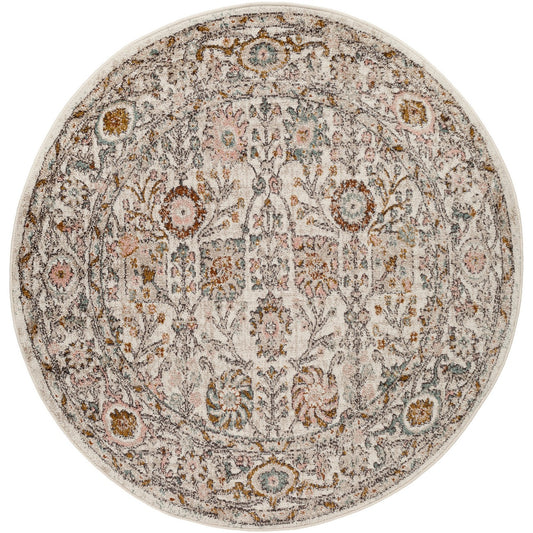 AMIRA Vintage Traditional Oriental Boho Burnt Orange Area Rug Flat