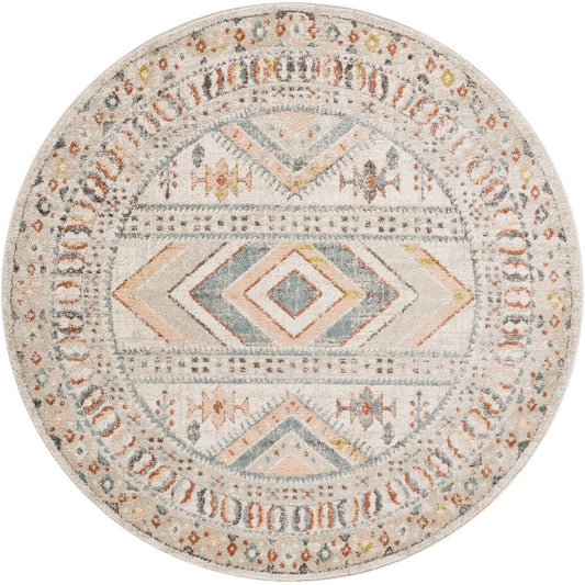 EVELYN Scandi Modern Boho Brick Area Rug Flat