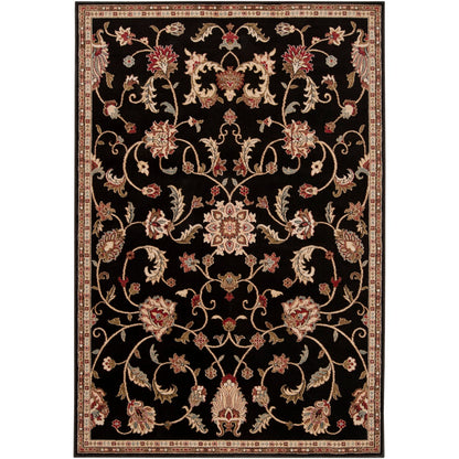 BEKURI Scandi Traditional Boho Black Area Rug