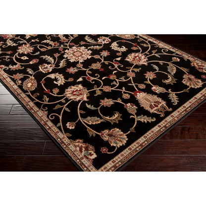BEKURI Scandi Traditional Boho Black Area Rug