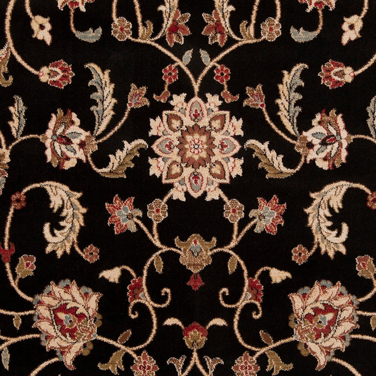 BEKURI Scandi Traditional Boho Black Area Rug