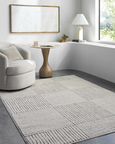 Galey Alix x Livabliss - Basira Ivory & Black Area Rug