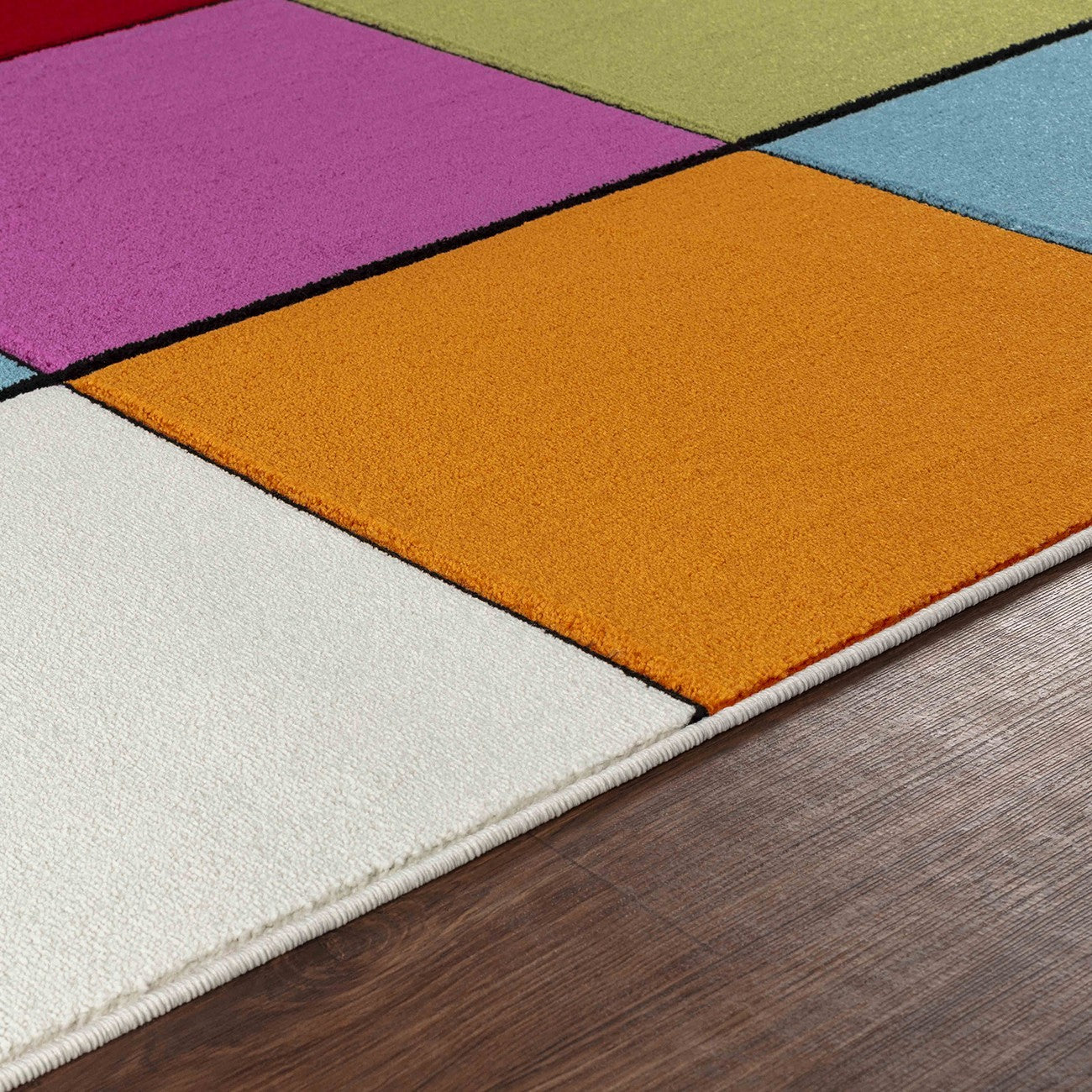 BONNIE Scandi LBU2323 Geometric Multicolour Area Rug Texture